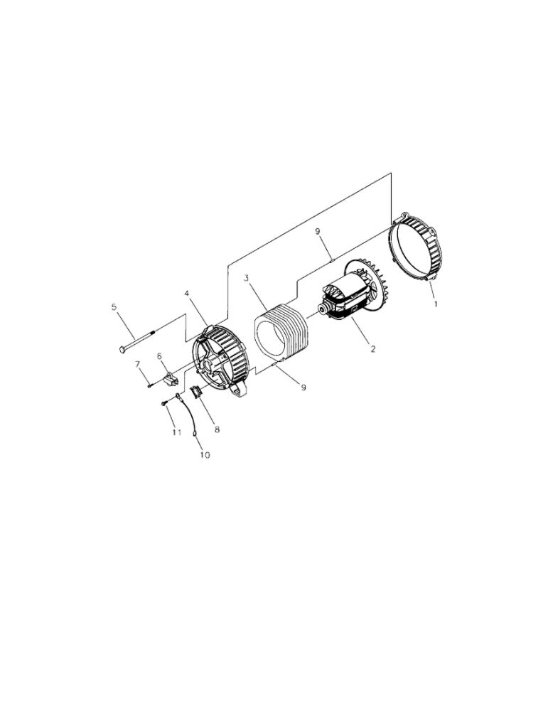 Alternator Diagram and Parts List for  Briggs and Stratton Generator
